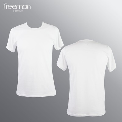 Áo thun nam Freeman, cổ tròn tay ngắn, chất liệu cotton thoáng mát TSF313