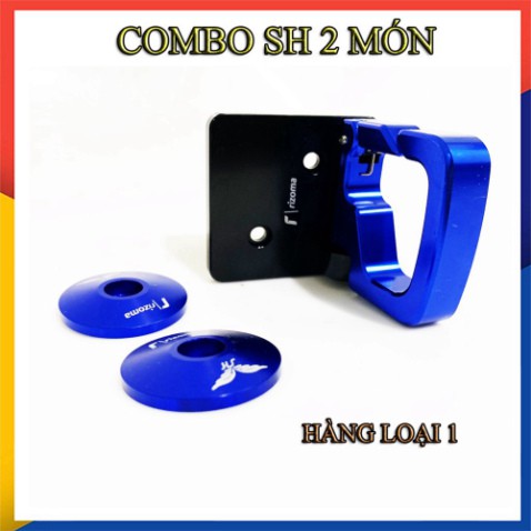 Combo móc cnc + đôi ốc gương cnc lắp SH cao cấp