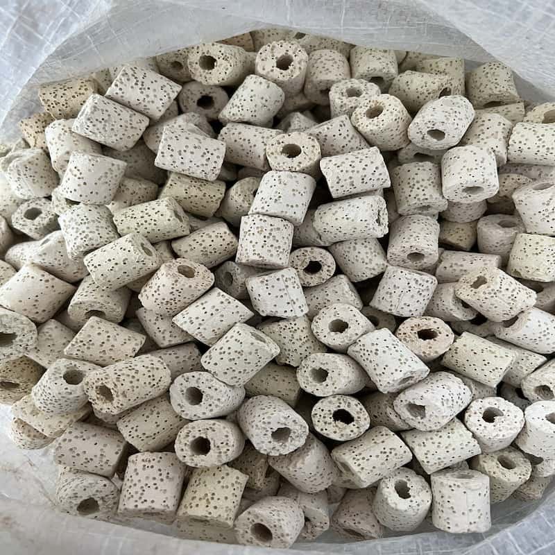 Vật Liệu Lọc Bể Cá-Sứ Lỗ Trắng