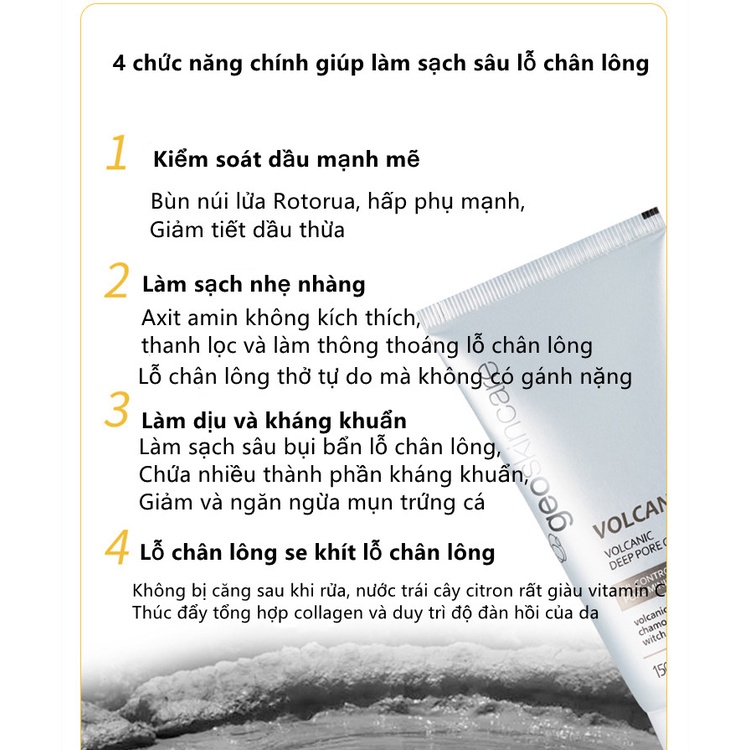 Geoskincare Sữa Rửa Mặt Kiểm Soát Dầu Dưỡng Ẩm Làm Sạch Sâu Tiện Dụng