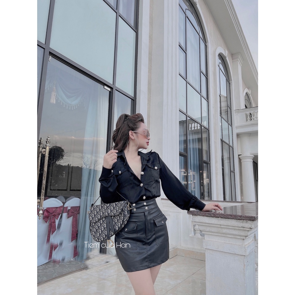 Chân Váy Da Hot Trend 2021