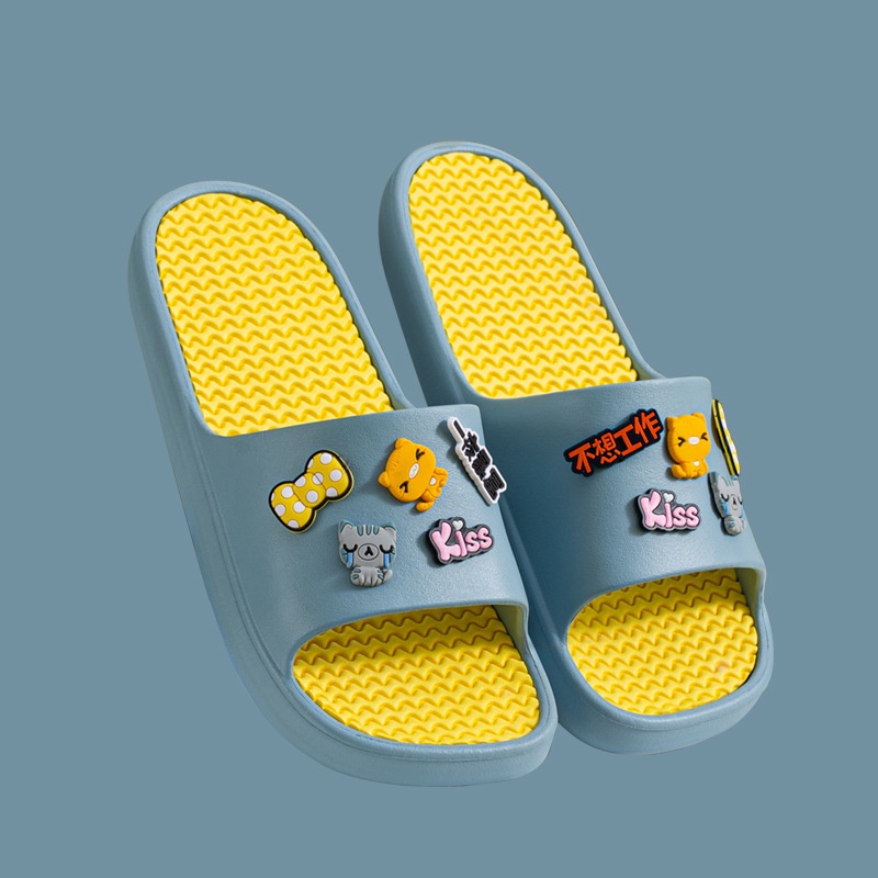 Dép đúc bánh mì hàng cao cấp cho nữ tặng kèm sticker cute