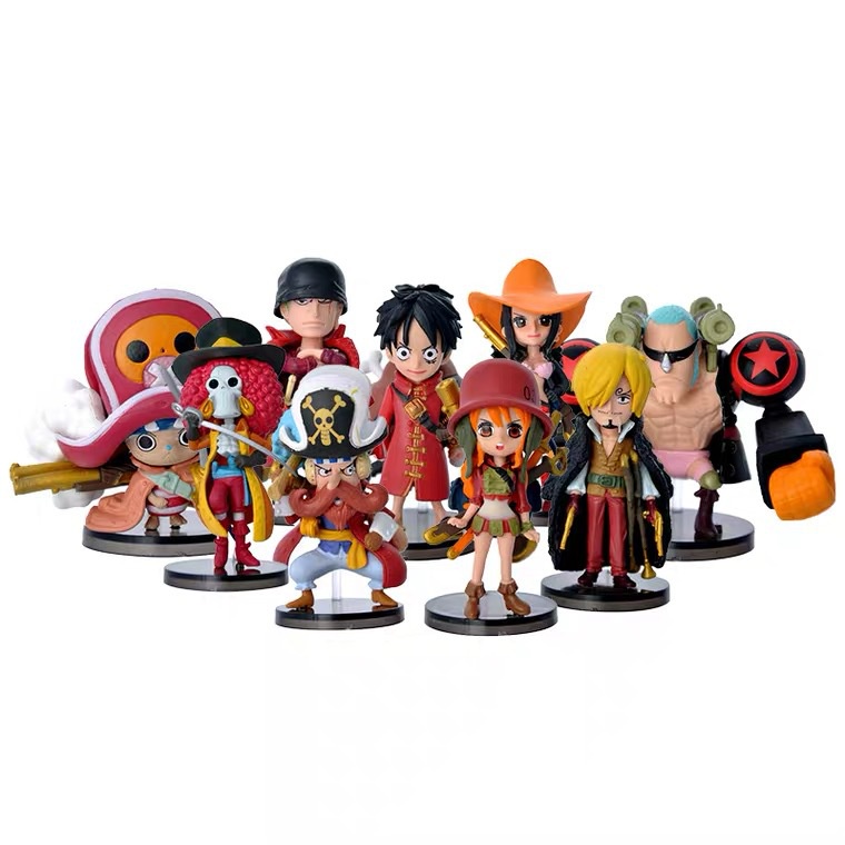 Mô hình One Piece - Figure One piece băng Luffy mũ rơm hoàng kim chiều cao 8cm ( có bán lẻ)