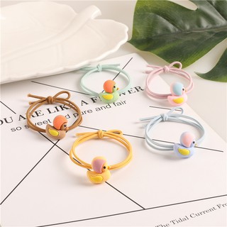 Combo 5 dây thun cột tóc đính hình con vịt dễ thương, style hàn quốc