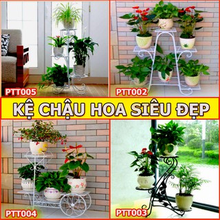 [bách hoá giá sỉ] Kệ chậu hoa 3 tầng 4 tầng 6 tầng -kệ hoa trang trí