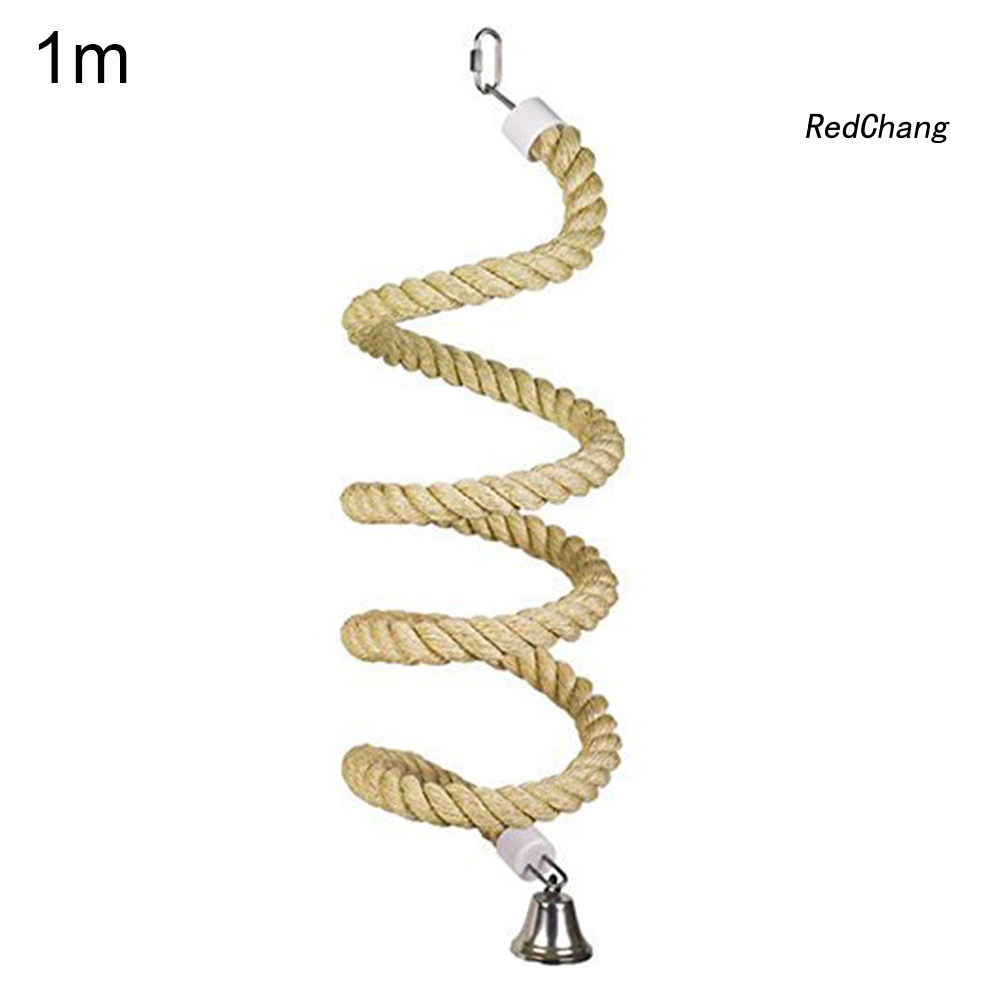 Đồ chơi dây xoắn leo trèo đứng cotton dành cho chim vẹt