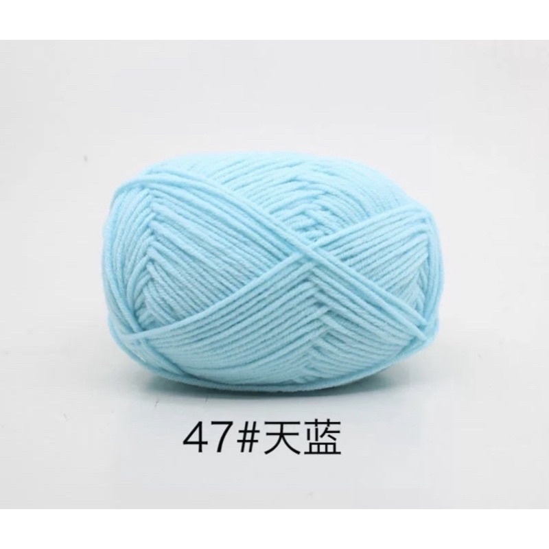 Len Milk cotton MÁC ĐEN 50gr(bảng màu từ 41-64)