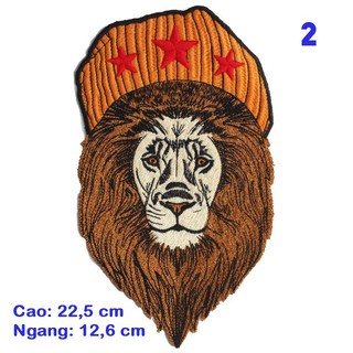 Sticker vải, patch ủi lớn hình sư tử