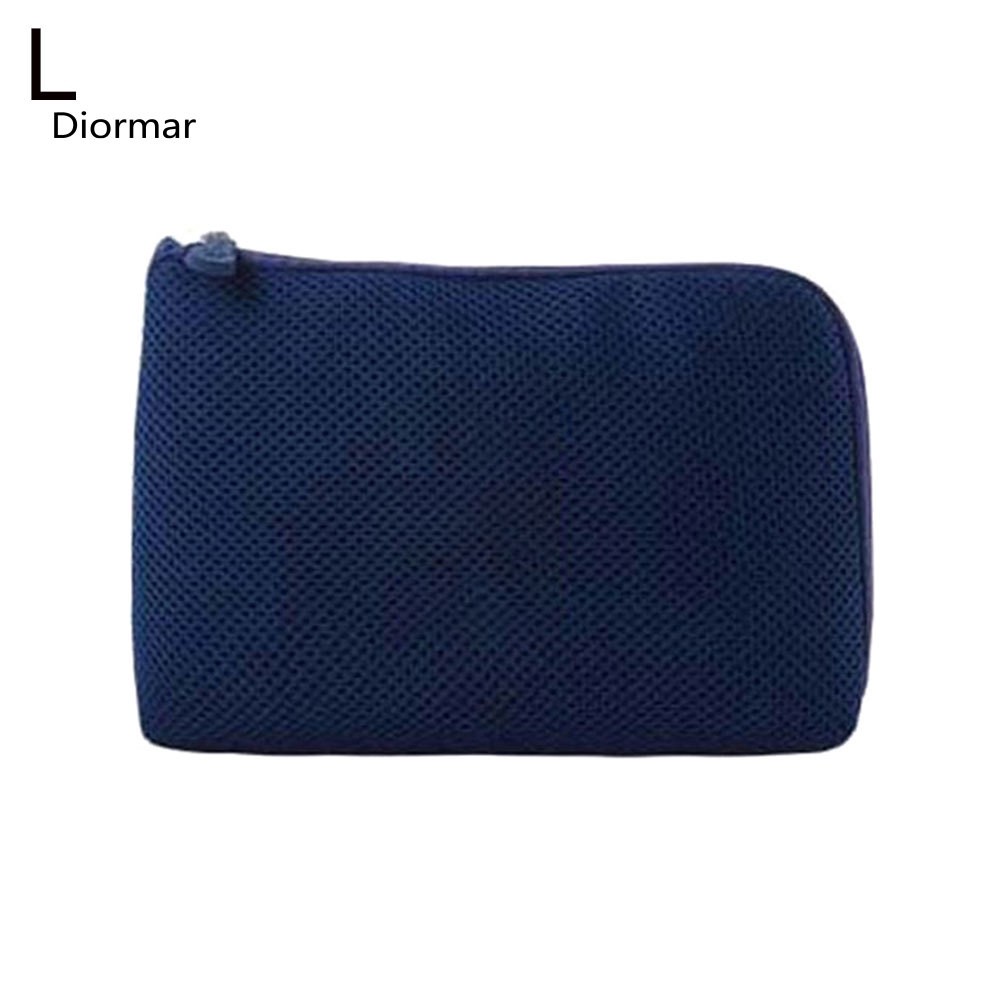 DOM_Travel Portable Make Up Bag Organizer Data Cable Charger Pouch Storage Container