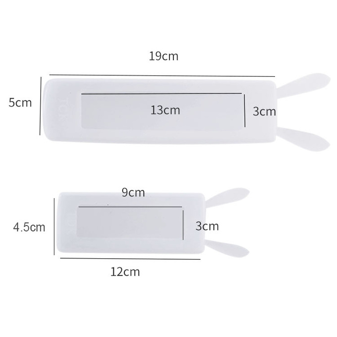 Vỏ Bọc Điều Khiển Từ Xa TV / Máy Lạnh Bằng Silicon Mềm Hình Tai Thỏ Màu Trong Suốt