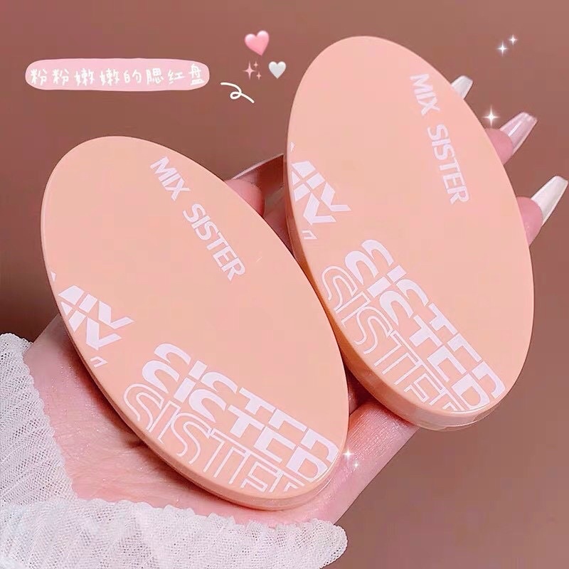 Má hồng bắt sáng Highlight Mix Sister 3 ô