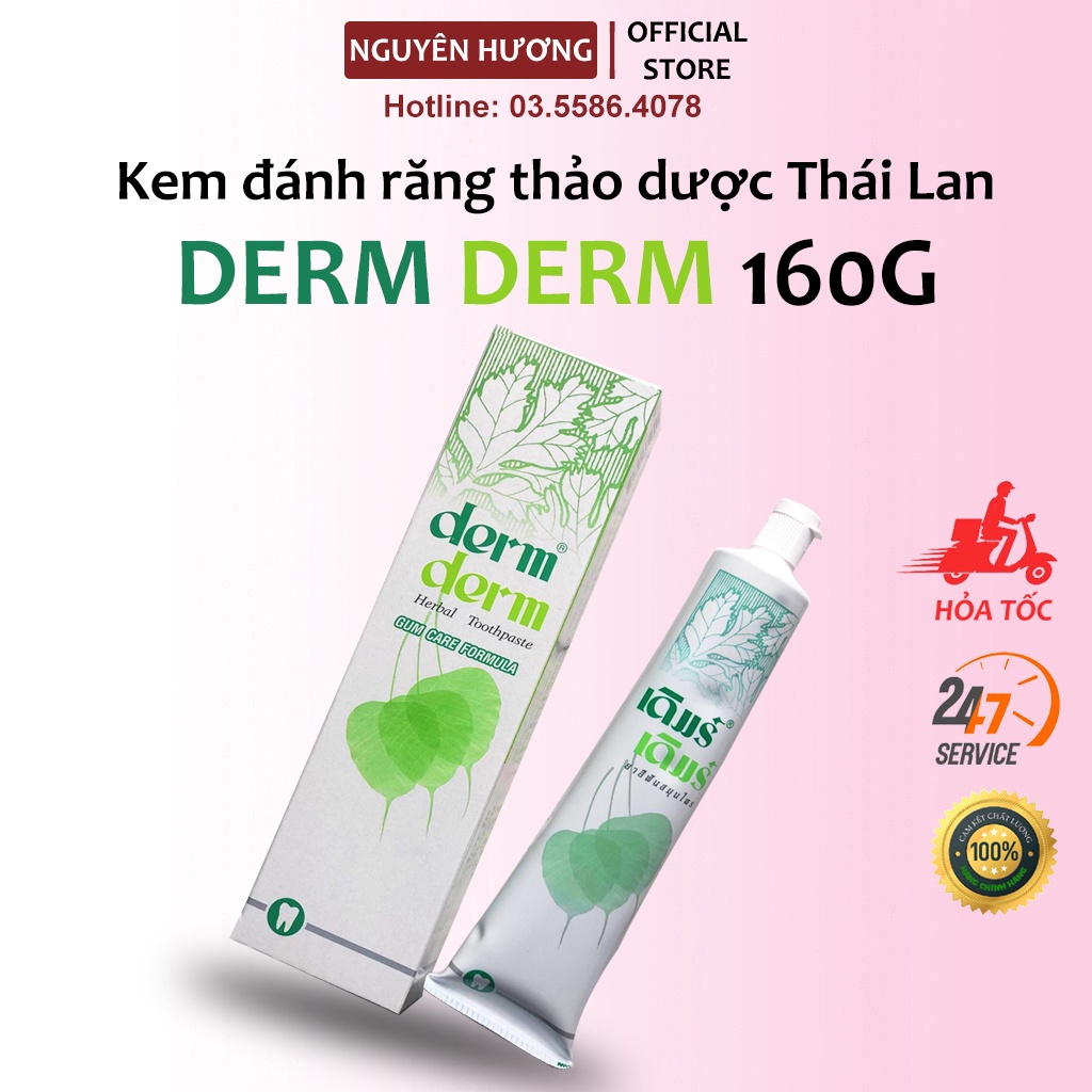 Kem đánh răng  thảo dược DERM DERM 160gr Thái Lan | Nguyên Hương Store