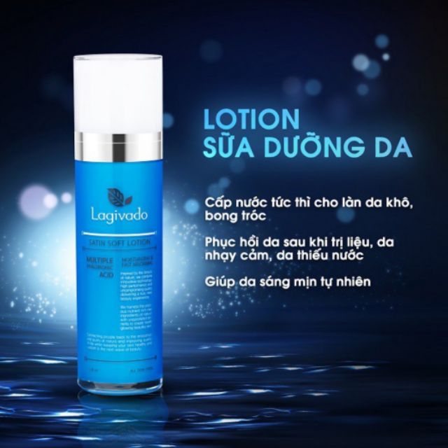 Sữa dưỡng da mặt trắng sáng da Hàn Quốc Lagivado Satin Soft Lotion 120 ml