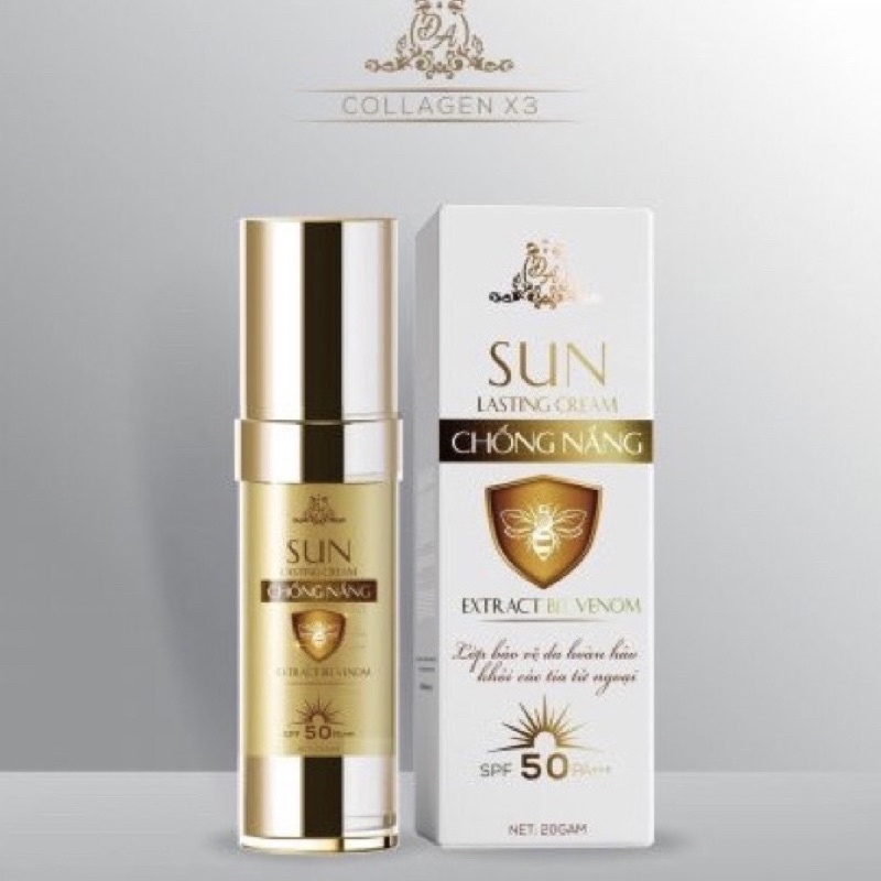 Kem chống nắng collagen x3 chiết xuất nọc ong, Đông Anh 50gr