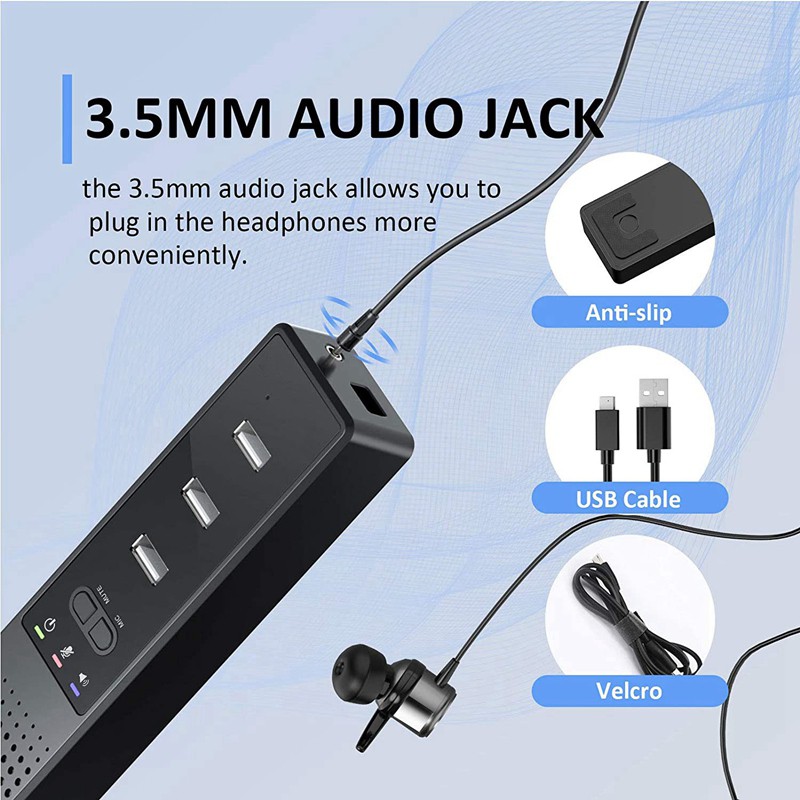 Loa Máy Tính 3 Trong 1 Kèm Mic & Hubs Usb Pc