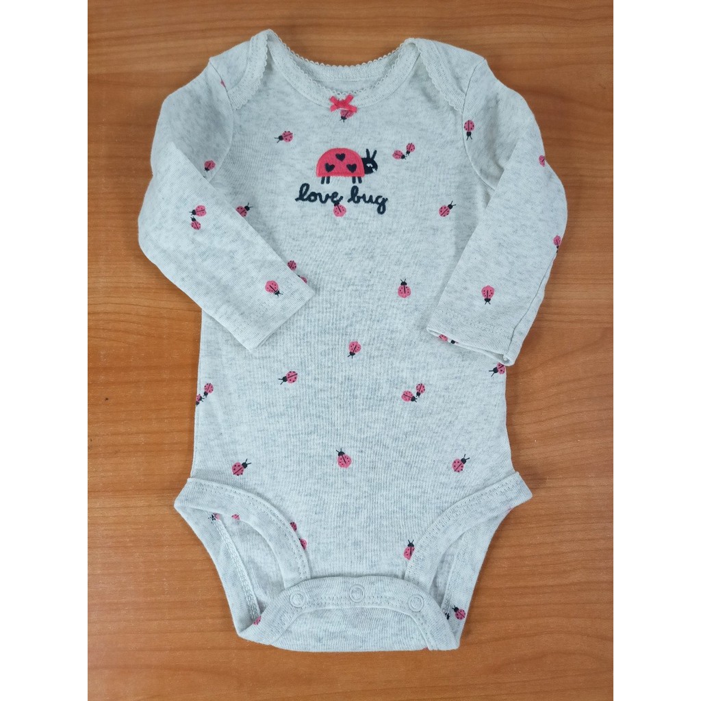 Bodysuit cho bé dài tay cánh cam chất liệu cotton  từ 0-24 tháng ❤17646410B