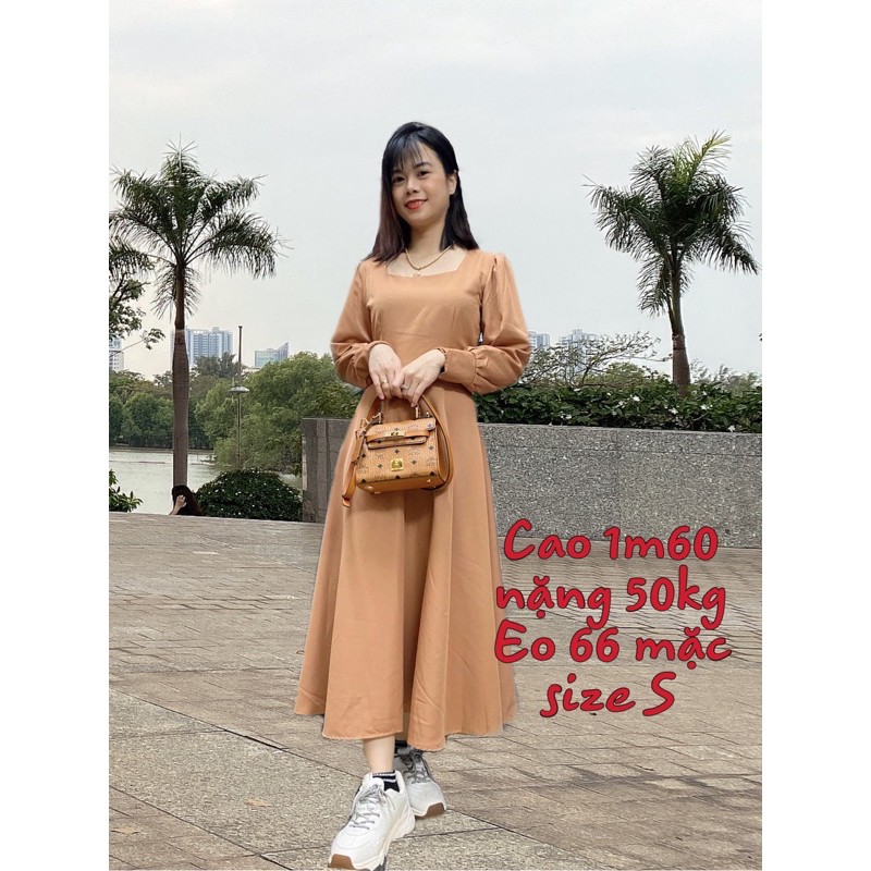 [Mã FAMARAL1 giảm 10K đơn 50K] Đầm dự tiệc maxi cổ vuông | BigBuy360 - bigbuy360.vn