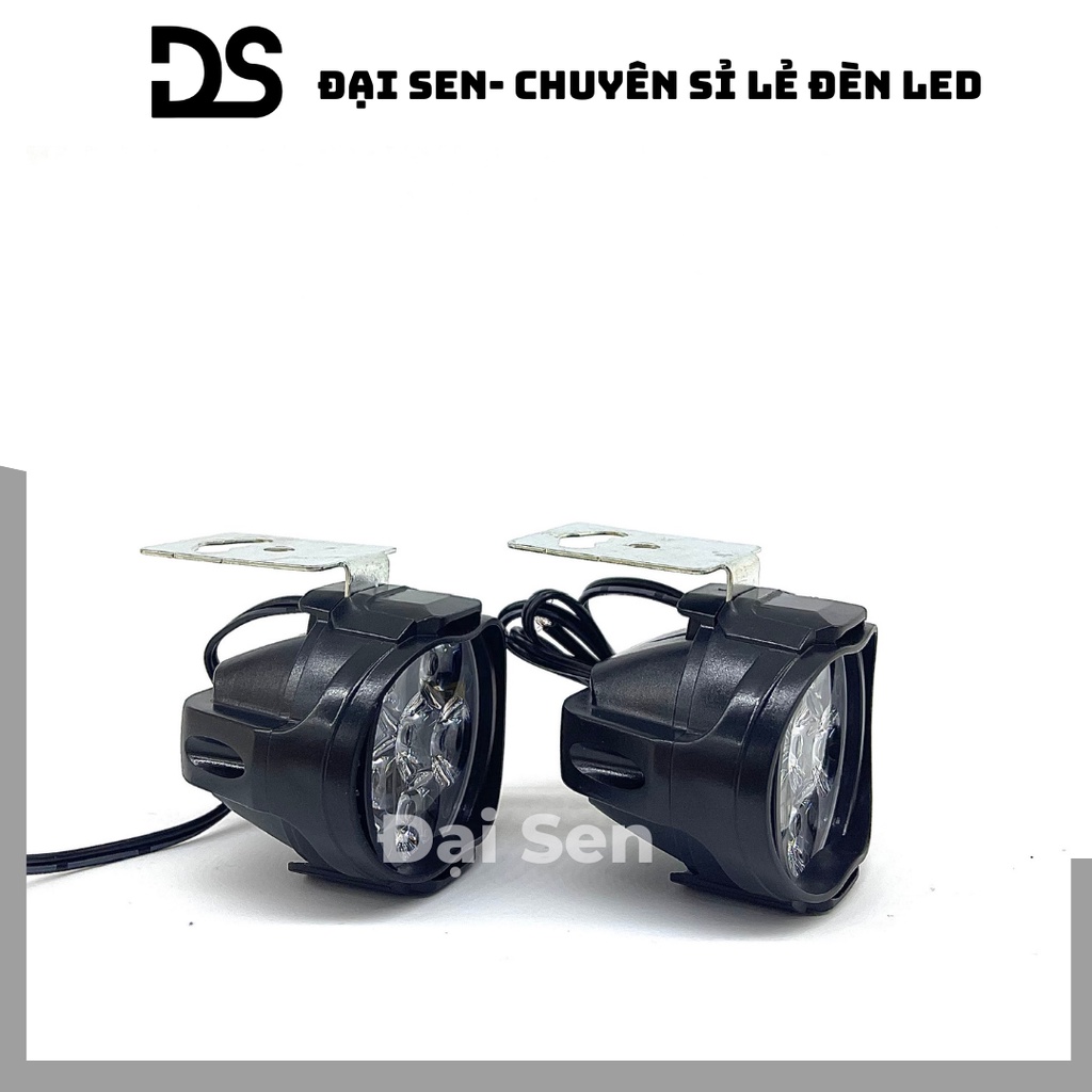 Đèn Led trợ sáng L3C 6 bóng 10W lắp xe máy, xe đạp điện