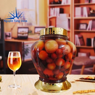 Bình ngâm rượu sâm thủy tinh Phú Hoà 3.7 lít