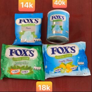 Kẹo fox's đủ hương 90g  125g và 180g