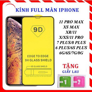 [HOT] CƯỜNG LỰC FULL MÀN 9D CÁC DÒNG IPHONE 6,7,8,X, XS, XR, 11, 11 PRO MAX, XS MAX (Hình thật)