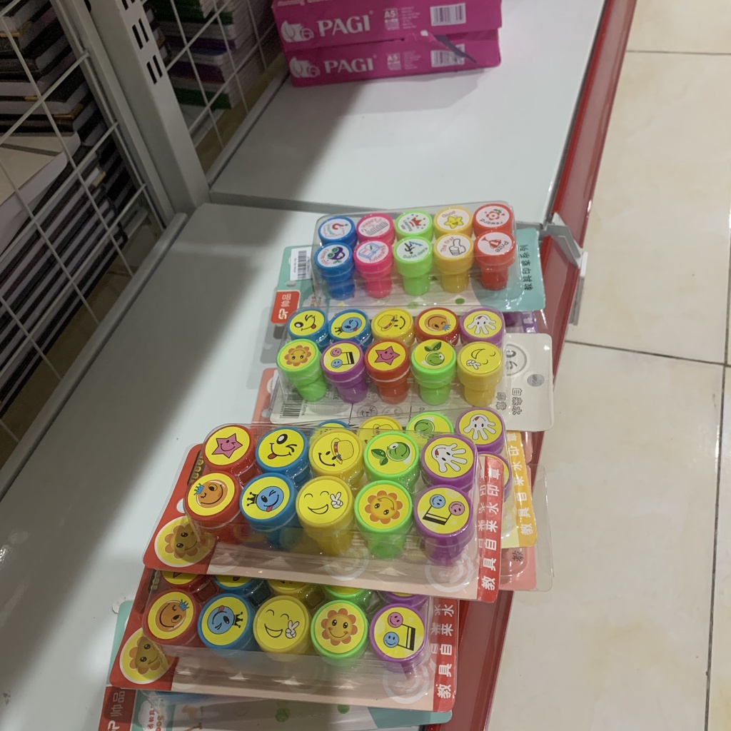 Bộ 10 con dấu đồ chơi cho bé in hình