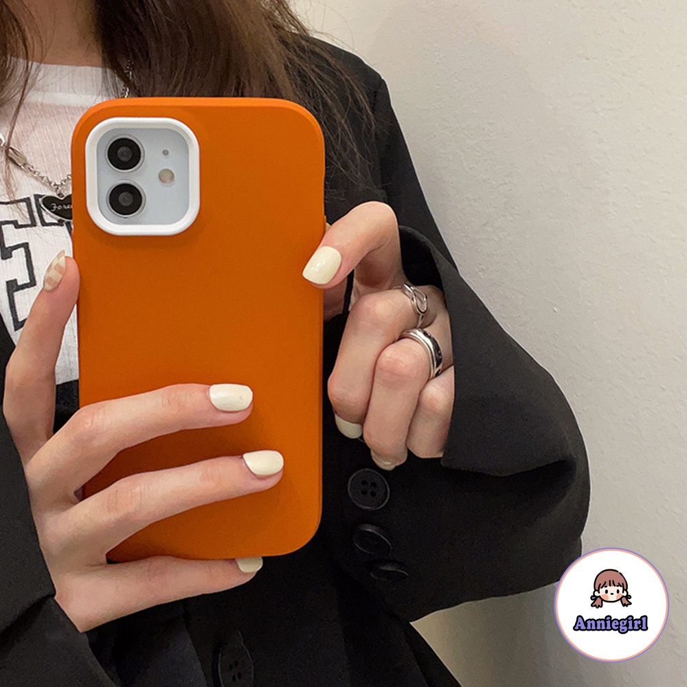 Ốp Điện Thoại Silicone Mềm Màu Kẹo Chống Sốc 3 Trong 1 Cho Iphone 14 13 12 11 Pro Max X XR 8 7 Plus