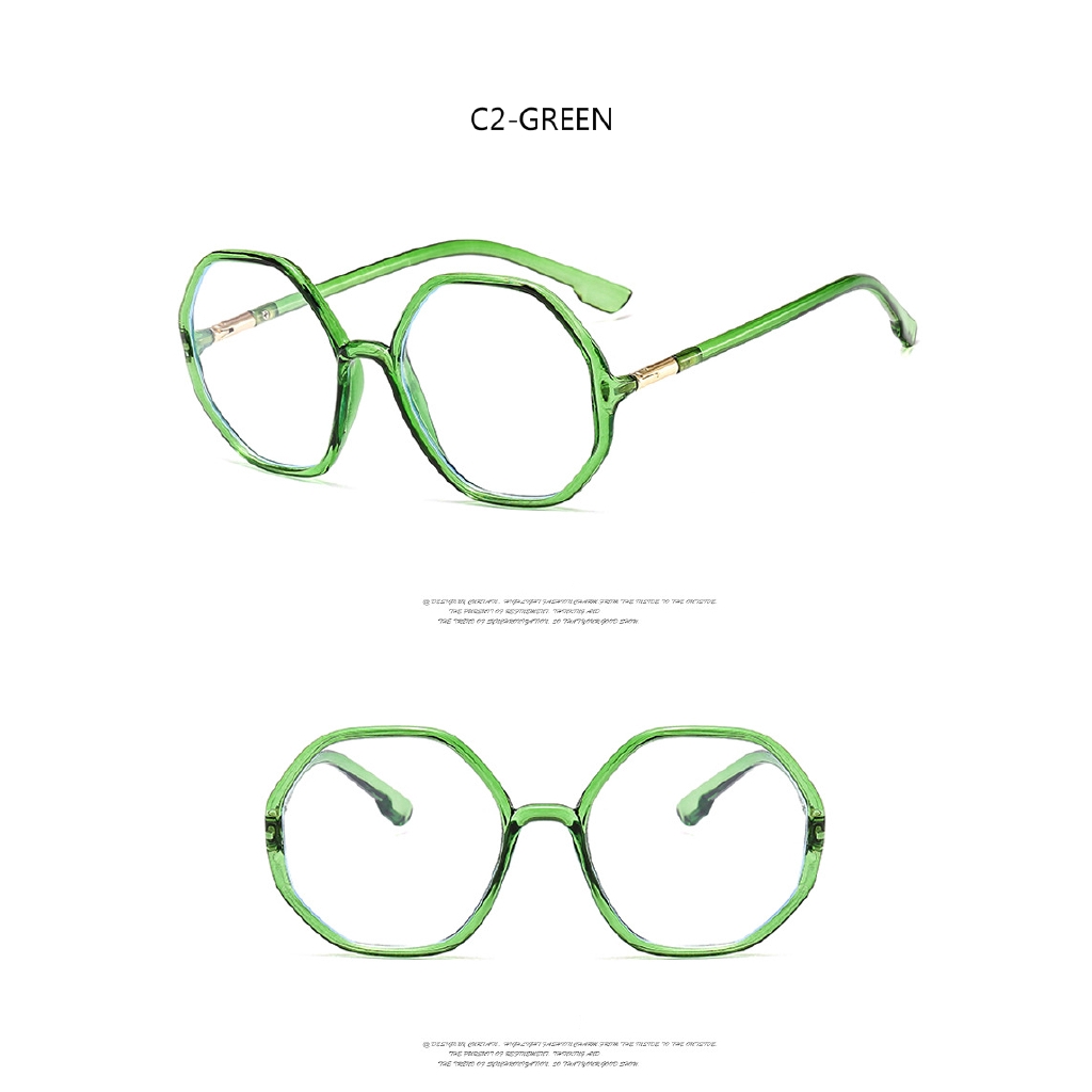 Mắt kính kiểu cách chống ánh sáng xanh bản lề kim loại thời trang đường phố