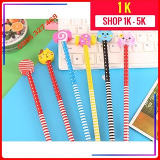[SỈ SIÊU RẺ_1K] Bút chì gỗ kèm tẩy gôm dễ thương nguồn hàng buôn sỉ