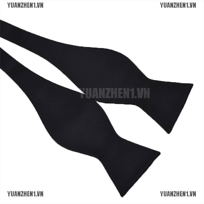 [YUANZHEN1] Nơ Lụa Tự Thắt Nơ Nhiều Màu Sắc Xanh Đen Đỏ