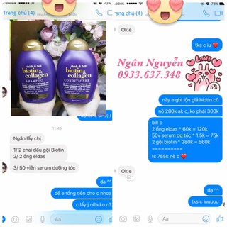 Dầu gội + Xã Biotin & Collagen OGX