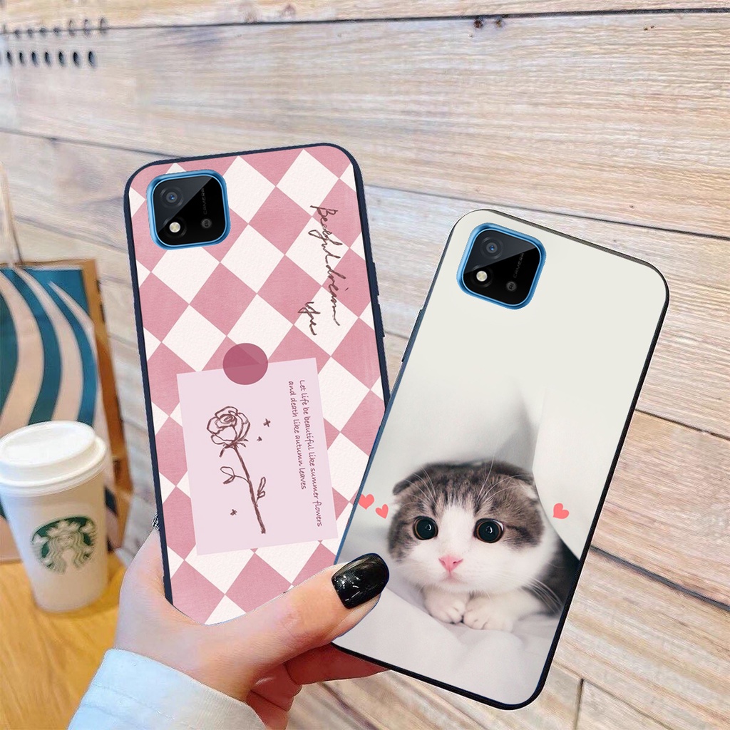 Ốp lưng Realme C11 in hình cao cấp mẫu kẻ caro,mikenbe@r siêu hot
