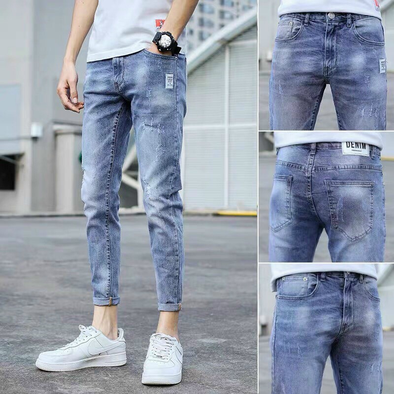 8 MẪU quần jeans nam THÊU cao cấp HÀN QUỐC thời trang đẹp nhất 2020 bao đẹp y hình hàng chất lượng VNXK.