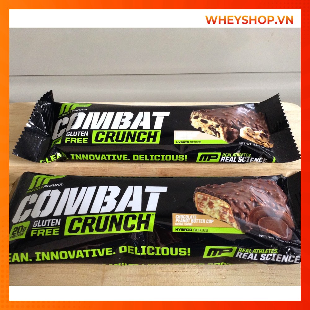 Bánh Protein Bar Ăn Liền MP ComBat Crunch (63g) - Thay Thế Bữa Ăn Phụ Nhanh Gọn Lẹ