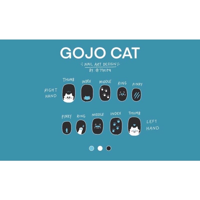 Nail box Gojo Cat