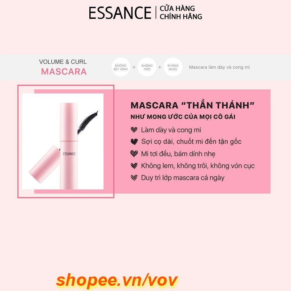 Mascara 12G Essance Long & Curln Dày Và Cong Mi, Vov Cung Cấp & Bảo Trợ.