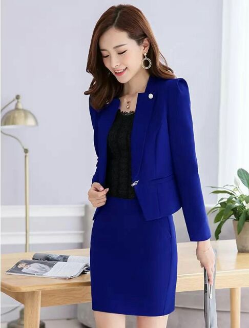 bộ vest 3 chi tiết chân váy