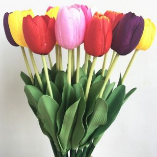 HOA TULIP GIẢ LỤA CAO 61 CM NGUYÊN LIỆU CẮM HOA TRANG TRÍ