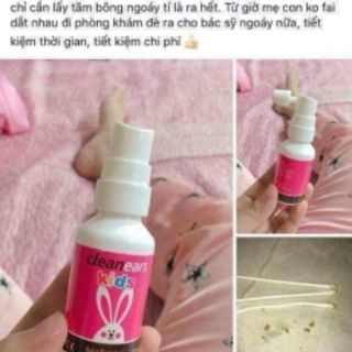 Xịt tan ráy tai CleanEars kids 30ml