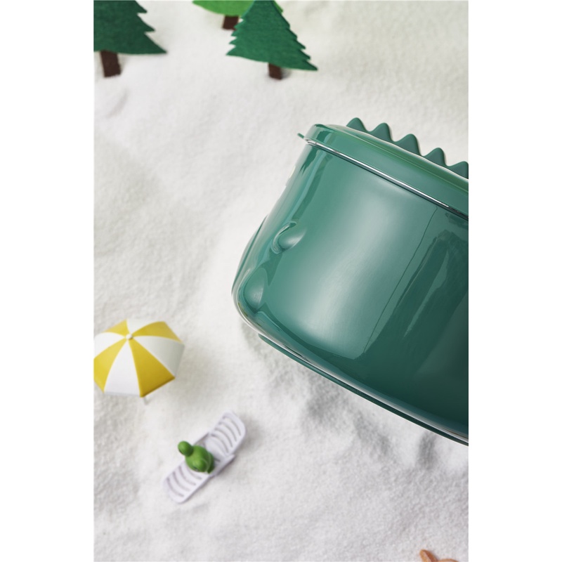 Bát Ăn Mì Ăn Liền Bằng Thép Không Gỉ 304 Hình Khủng Long Dễ Thương