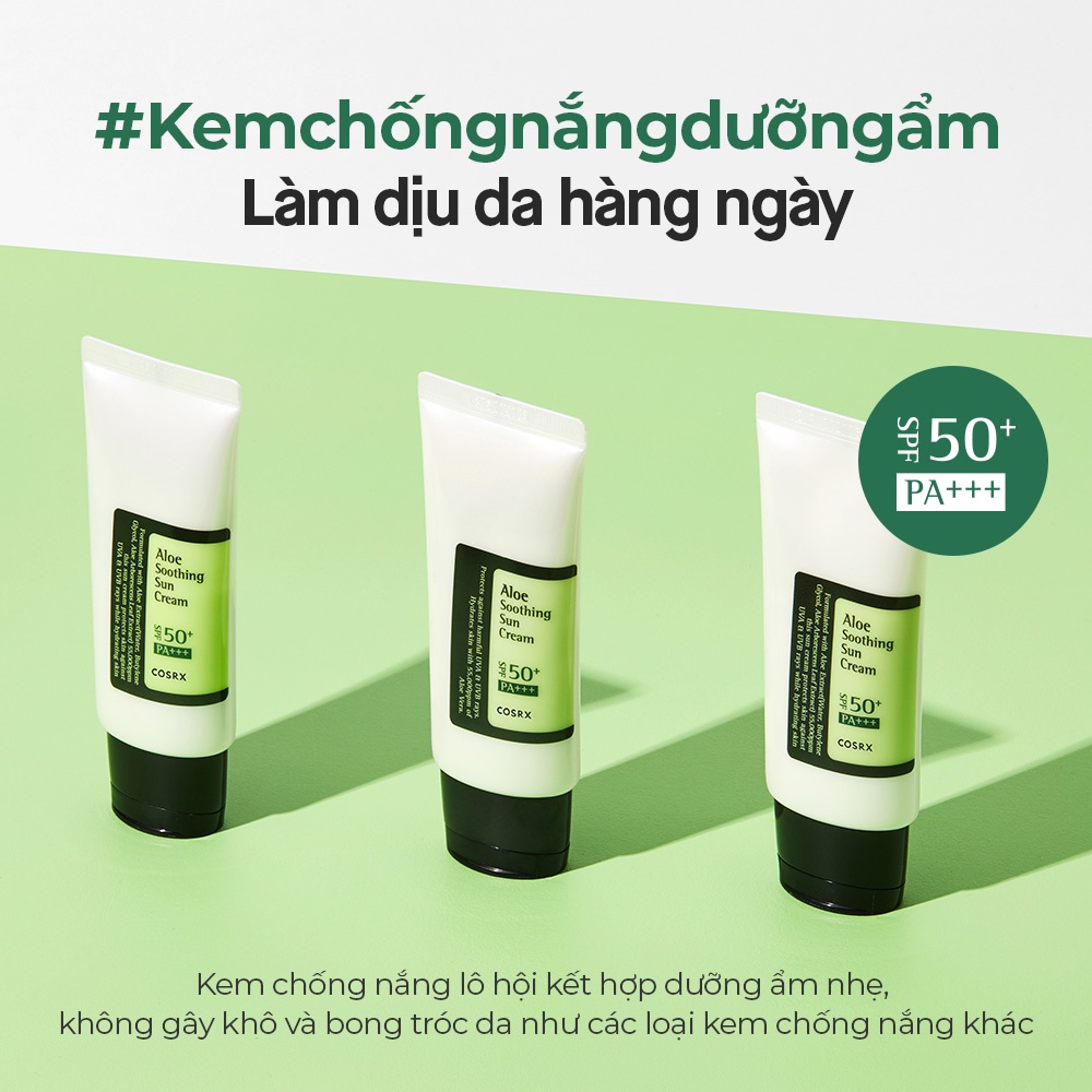 Kem chống nắng COSRX chiết xuất lô hội xoa dịu da SPF50 PA+++ dung tích 50ml