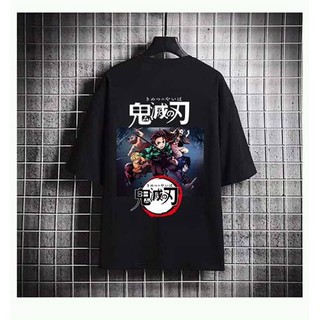 mẫu áo thun Kimetsu No yaiba tay lỡ form rộng unisex đẹp giá rẻ nhắt