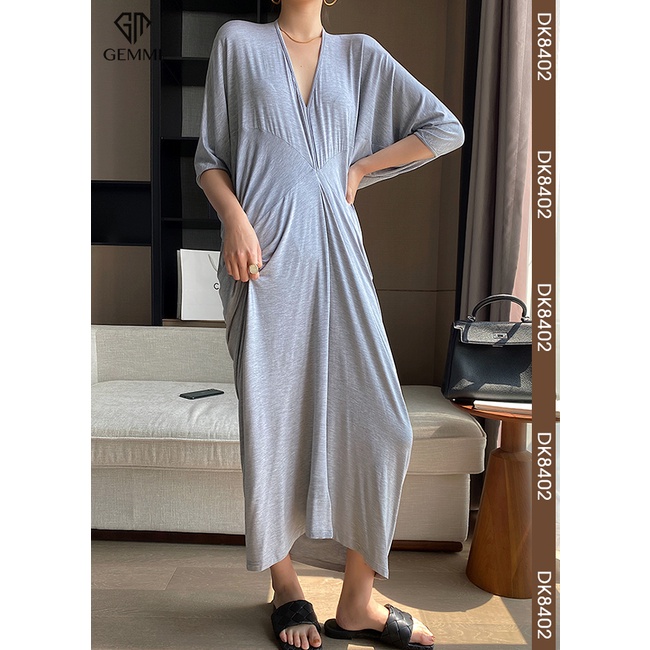 Đầm thiết kế dáng xoắn chất thun Gemmi fashion - DK8402