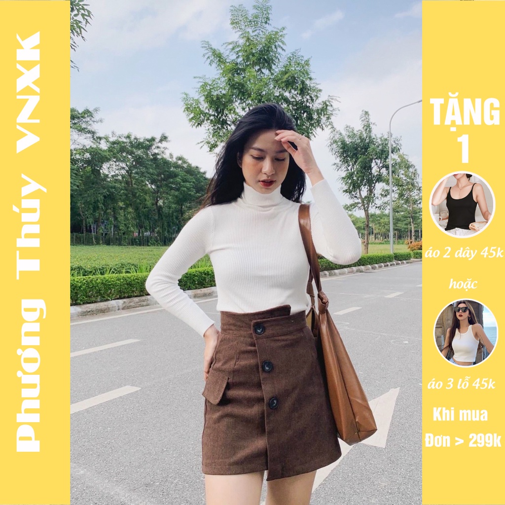 Áo len PHƯƠNG THÚY VNXK cao cấp - áo len cổ lọ kiểu dáng basic phong cách hiện đại hàng Quảng Châu | BigBuy360 - bigbuy360.vn