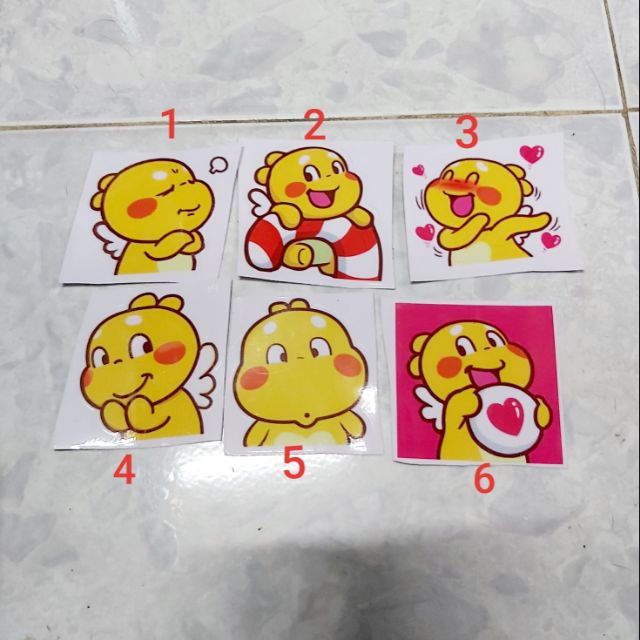 Tem Sticker Khủng Long 2 Cute Giá Rẻ