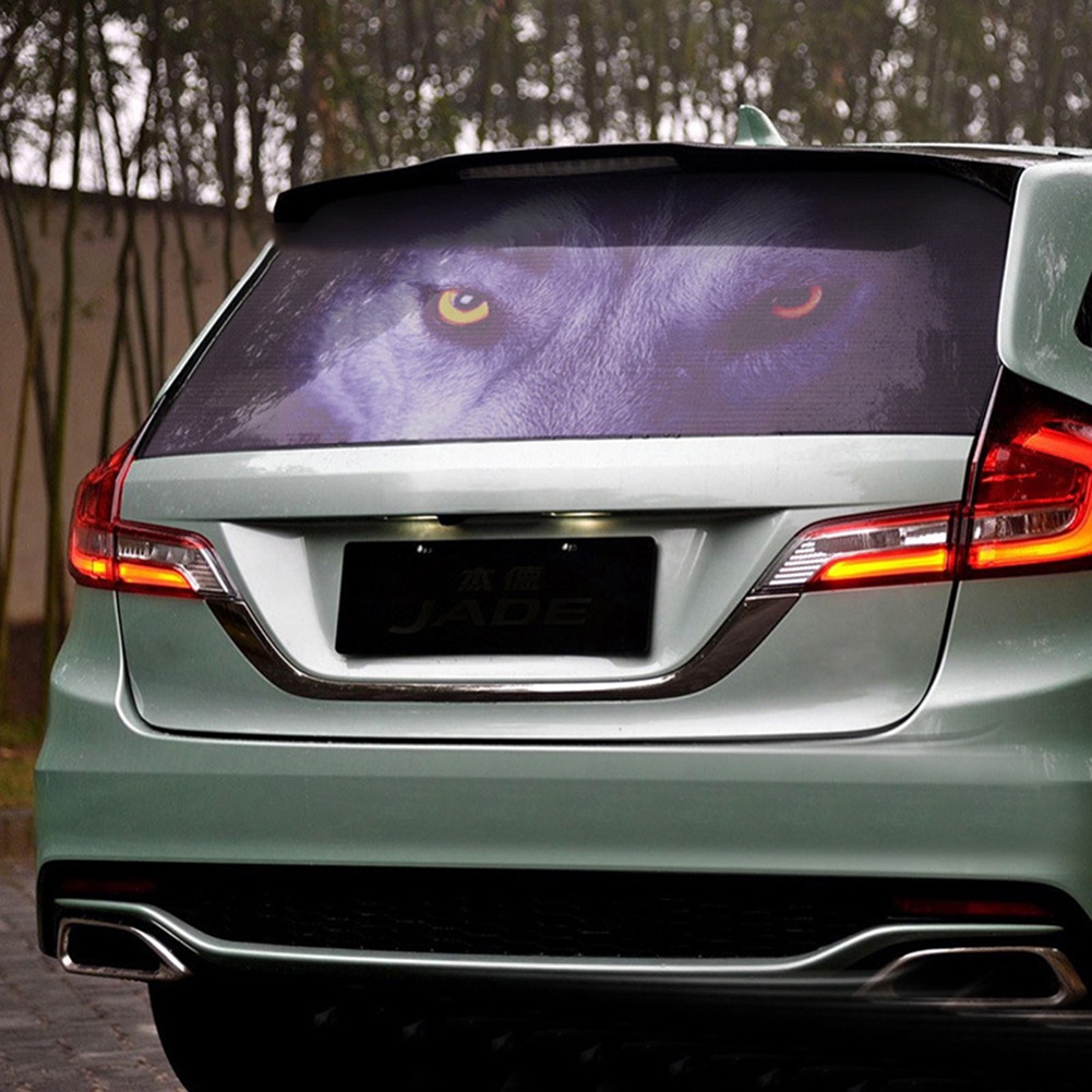 Miếng Dán Trang Trí Kính Chắn Gió Sau Xe Hơi Chống Nước Chống Nắng