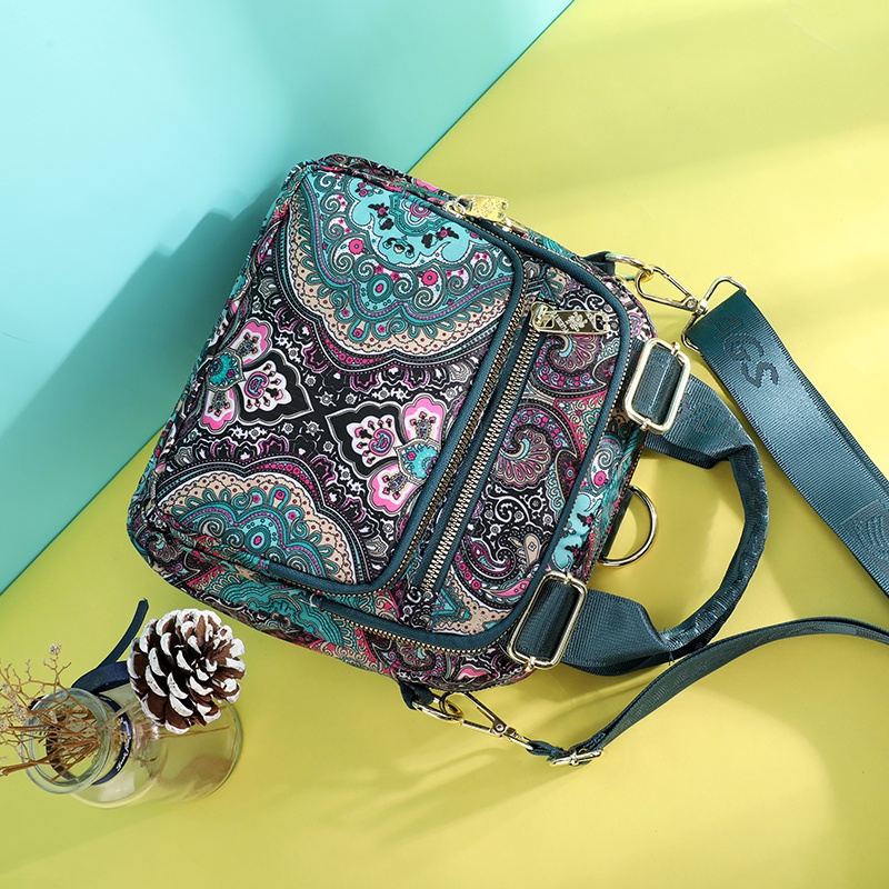 Túi Đeo Chéo Vai Bằng Nylon Cỡ Lớn In Họa Tiết Hàng Mới Phong Cách Đơn Giản Cho Nữ