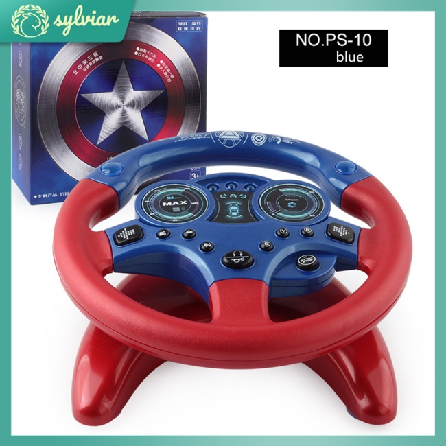 [sylviar] Đồ Chơi Vô Lăng Xe Hơi Có Đèn Và Nhạc Giáo Dục Cho Bé (Phiên Bản Tiếng Anh)