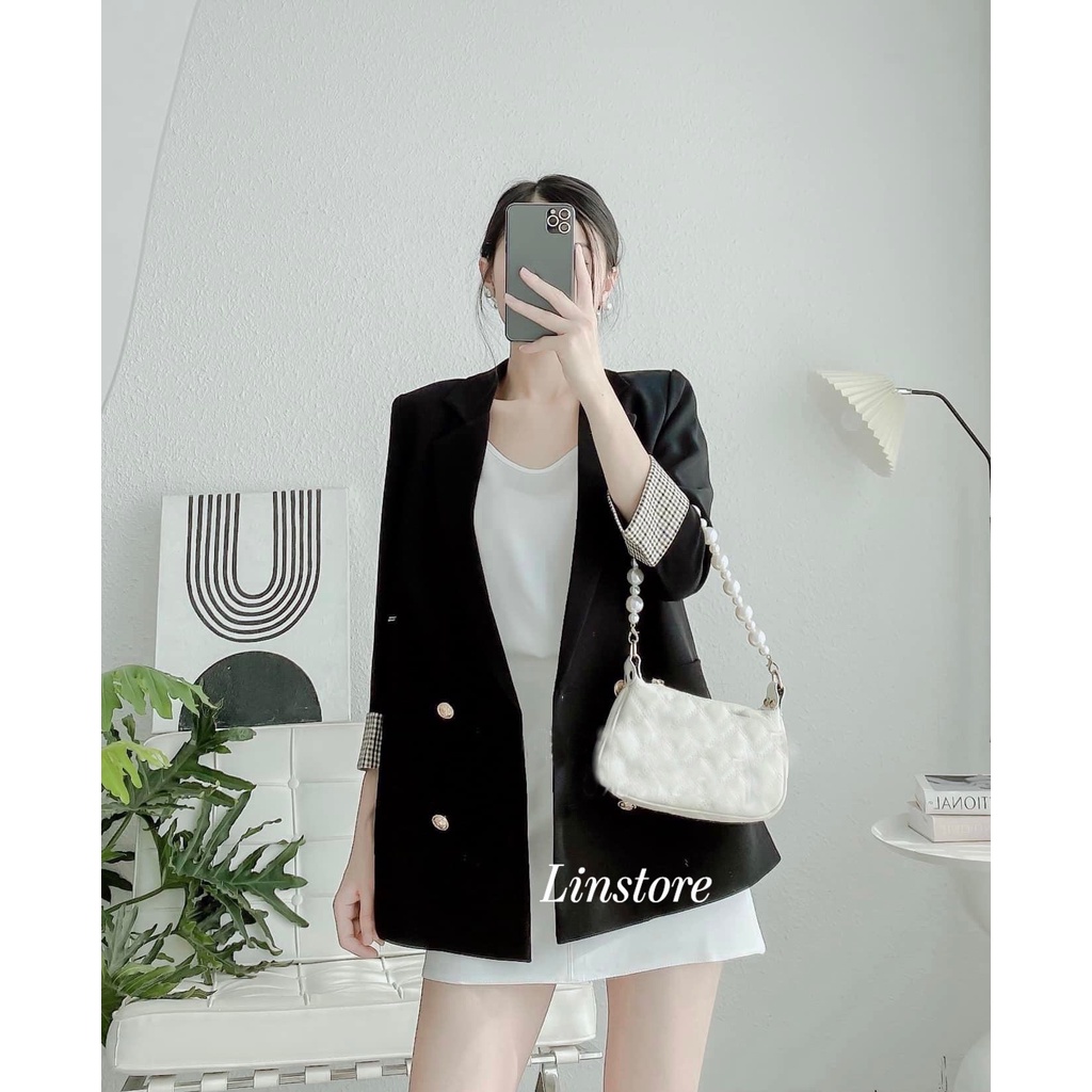 Áo blazer nữ,vest khoác ngoài phong cách Hàn Quốc loại 1  Linstore thiết kế A1