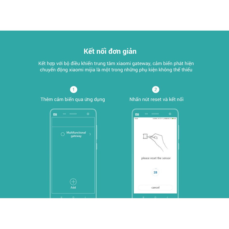 Cảm Biến Chuyển Động Zigbee Xiaomi siêu nhạy khoảng cách hơn 7 mét
